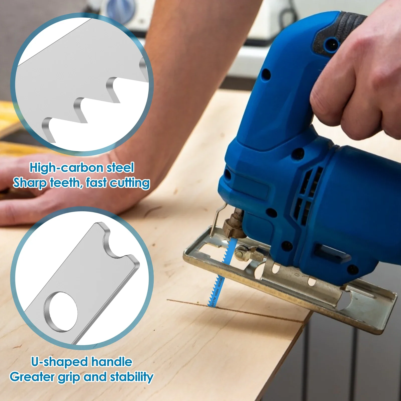 Набор Полотен Для Пилы Toorise 14-34 Шт. U-образная Ручка Высокоуглеродистая Сталь