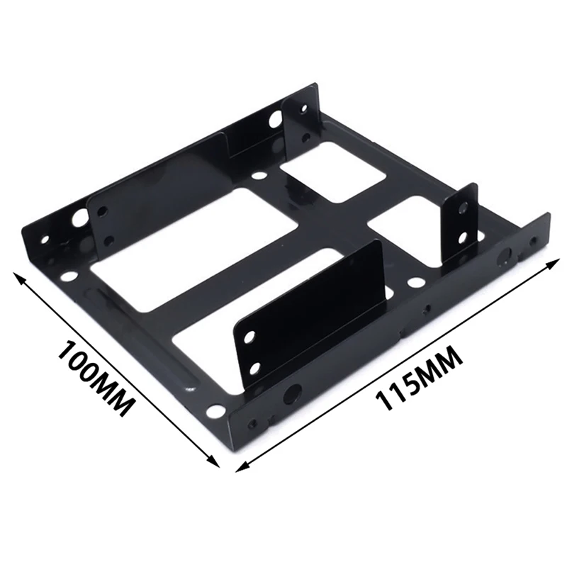 

1pc 2.5 To 3.5 Hard Disk Bracket Hard Drive Dual Desktop SSD Mounting Bracket Internal Adapter