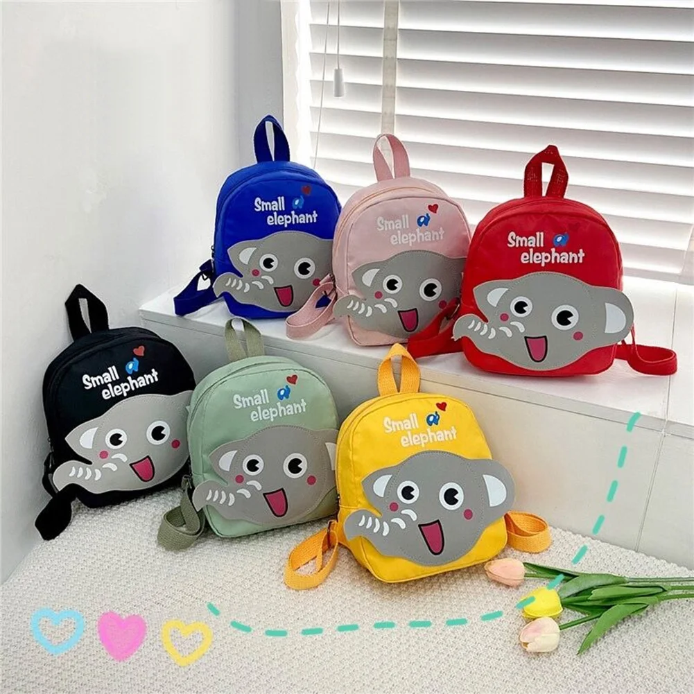 

Cartoon Elephant School Backpack Kindergarten Children Soft Zipper School Bag for Shopping Kindergarten Preschool School Bags