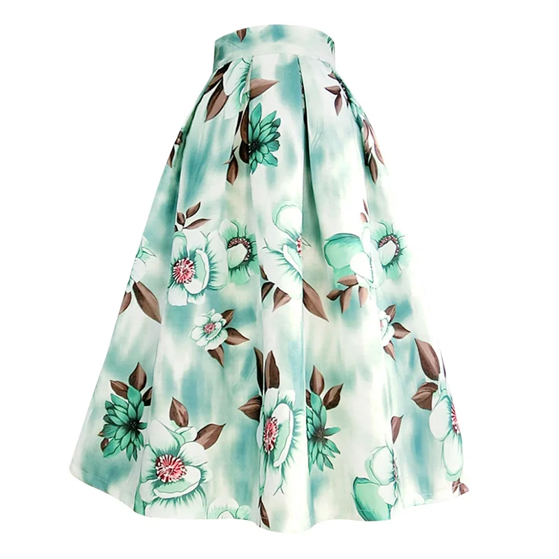 Женская длинная юбка миди элегантная винтажная красная с цветочной вышивкой и