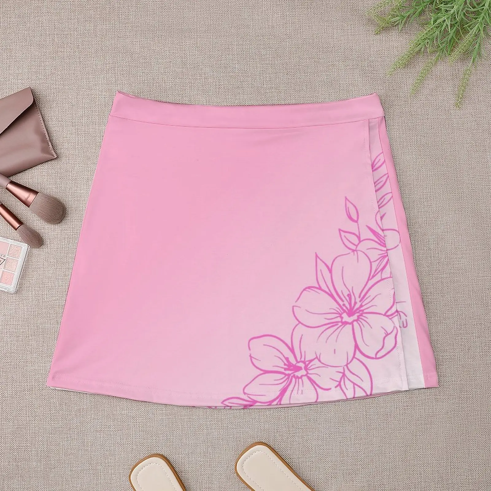 Мини-юбка Sissy Nuanced с розовым цветком женские платья для выпускного вечера