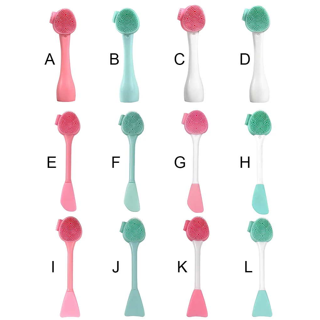 

Двусторонняя силиконовая Бриллиантовая Массажная щетка для удаления черных точек, портативный инструмент для ухода за кожей
