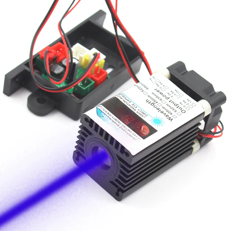 

100mW blue laser module 12V coarse light 450nm blue laser stage laser band PWM
