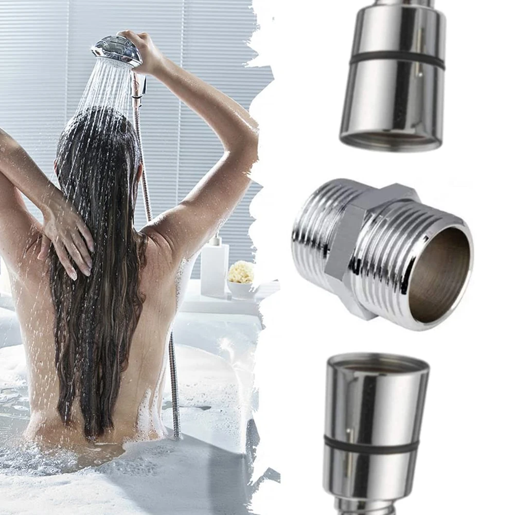 

Shower Connector Shower Hose Extend Replacement Accessories Parts Extender Shower Hoses Showers Parts Chrome Brass