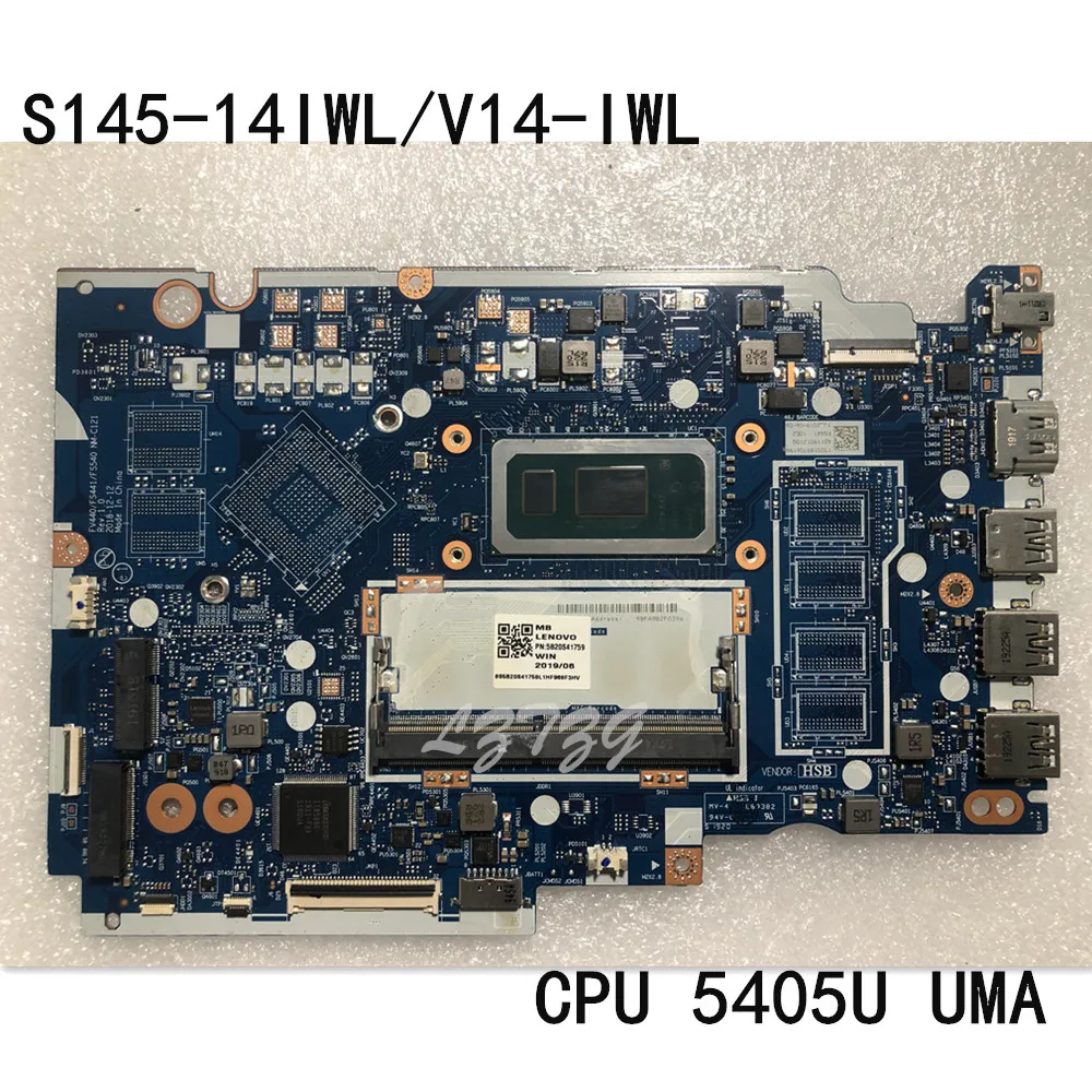 

Original Laptop For Lenovo Ideapad S145-14IWL/V14-IWL Motherboard mainboard With CPU 5405U UMA FRU 5B20S41759
