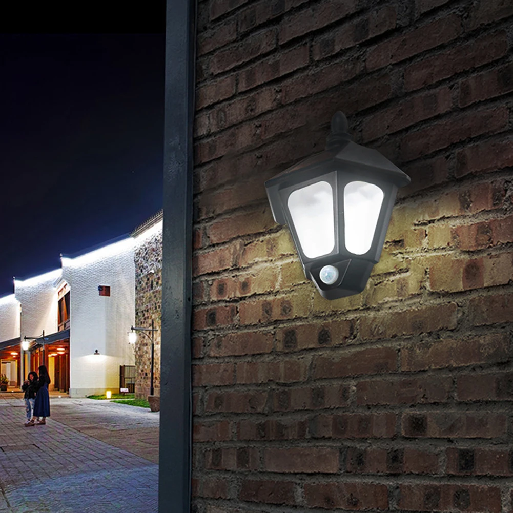 

Уличный настенный светильник на солнечной батарее, умный сенсор, декоративное освещение для двора, сада, водонепроницаемый солнечный свети...