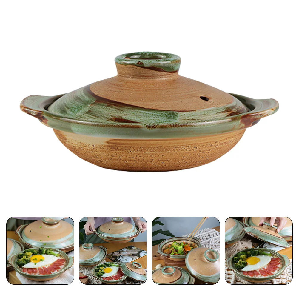 

Pot Casserole Clay Cooking Ceramic Chinese Hot Soup Stew Earthenware Japanese Cookware Donabe Shabu Pottery Kitchen Pan Stockpot