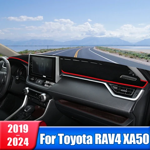 Коврик для приборной панели Toyota RAV4 2019-2024, солнцезащитный чехол — фото устройства
