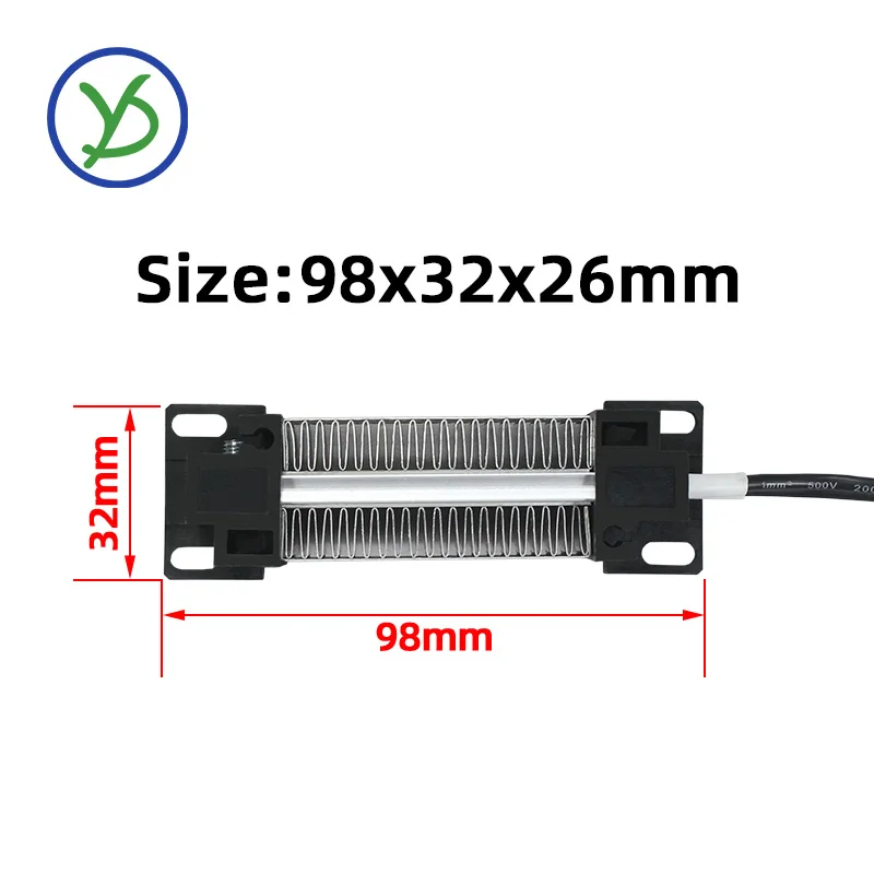 Изолированный керамический воздухонагреватель PTC Электрический нагреватель 100