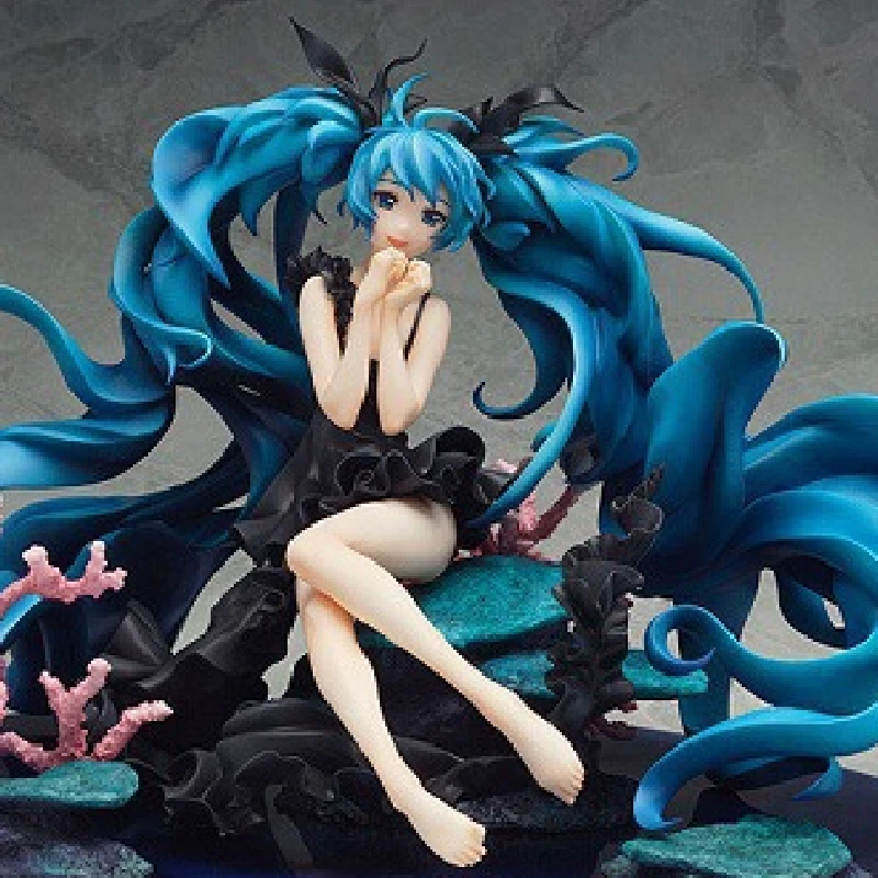 Bandai Хатсунэ Мику Глубокоморская девушка Фигма Экшн-фигурки Твинкл Сноу Аниме Модель Украшение Коллекция Детские игрушки Подарок.