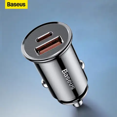 Baseus Автомобильное зарядное устройство , быстрая зарядка 30 Вт 4,0 3,0 USB зарядка для Iphone X XS Max SCP USB Type C PD 3,0, для телефона зарядка