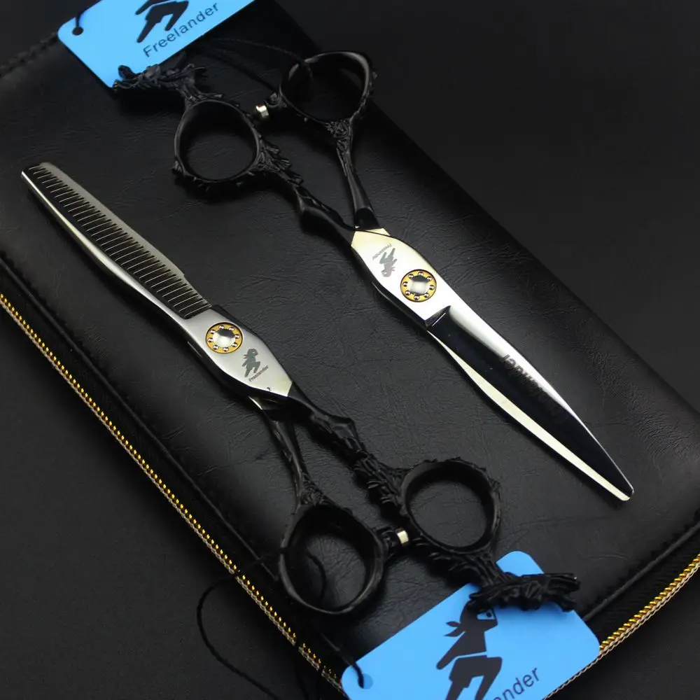 

Professional 6 inch Japan 440c Hair Scissors Set Thinning Barber Cutting Hair Shears Scissor Tools Hairdressing Scissors