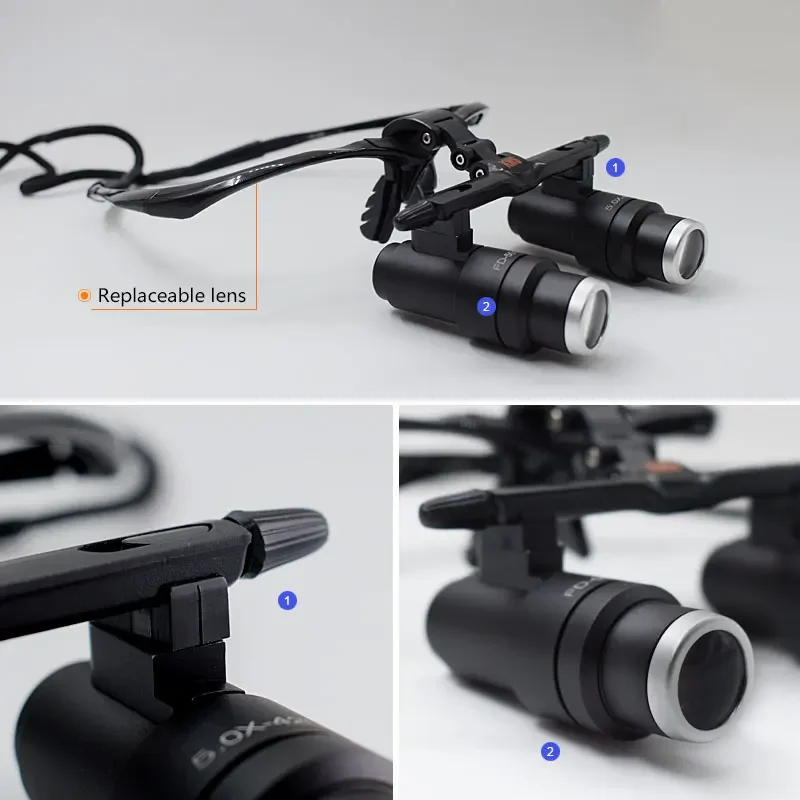 Стоматологическая медицинская Лупа 420 x-мм Высококачественная оптическая