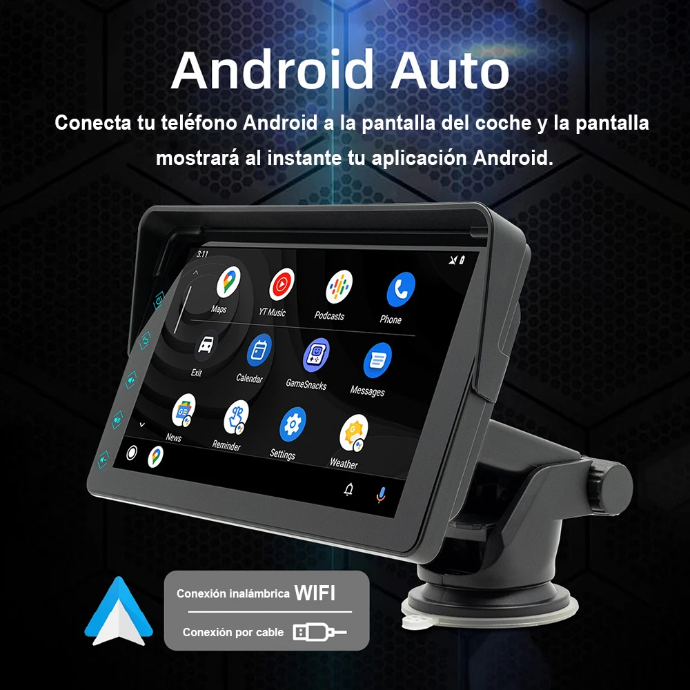 7-дюймовый автомобильный MP5 Carplay мультимедийный видеоплеер с камерой заднего вида