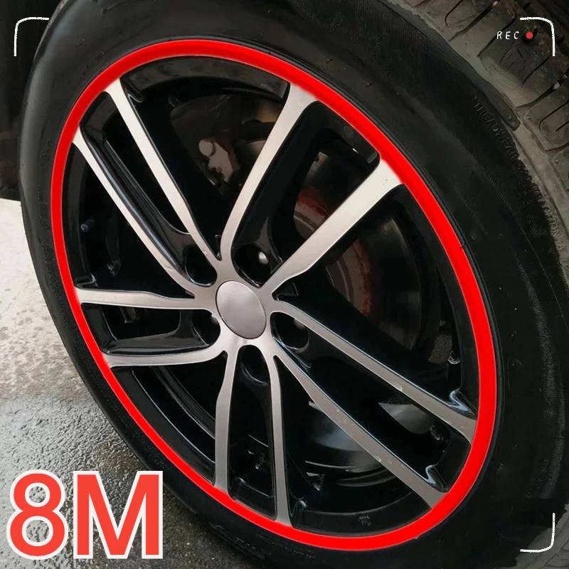 

New Styling 8M Roll IPA Rimblades Car Vehicle Color Wheel Rims Protectors Decor Strip Tire Guard Line Rubber Moulding Trim