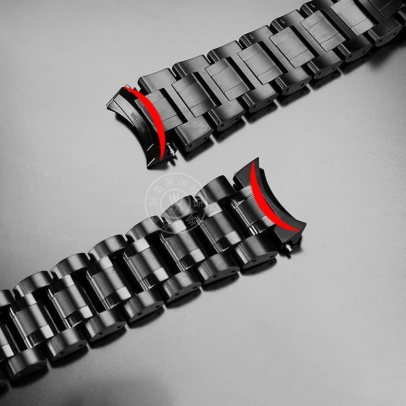 Изогнутый браслет для Citizen Sky Eagle Green Angel JY8074 JY8085 стальной ремешок часов из