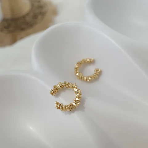 Металлические серьги-клипсы из меди