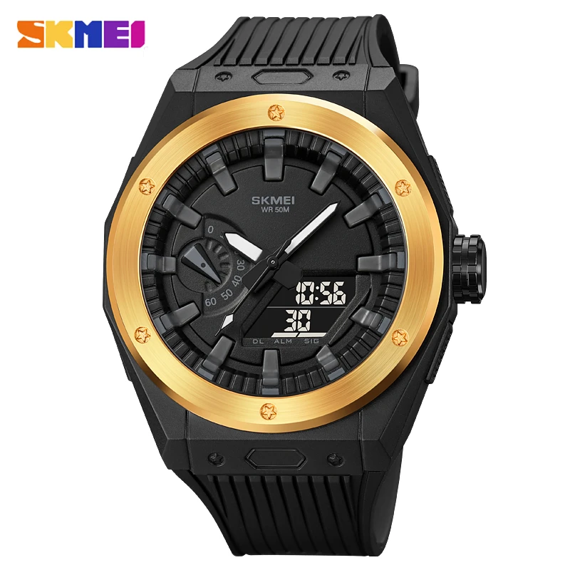 

Часы наручные SKMEI Мужские Цифровые, модные спортивные водонепроницаемые кварцевые в стиле милитари, с хронографом, 2103