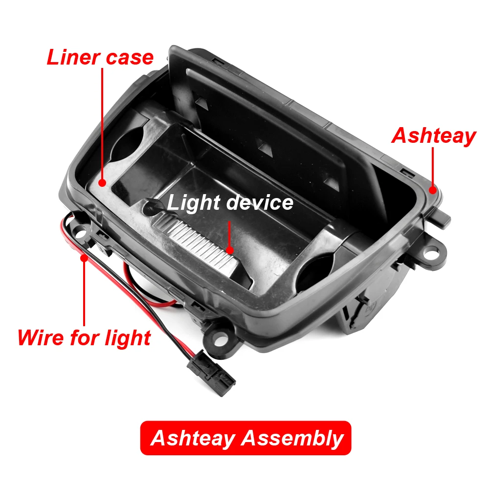 

Car Ashtrays ABS Center Console Ashtray Assembly Box Cover For BMW 5 Series F10 F18 520 523 525 528 530 535 51169206347