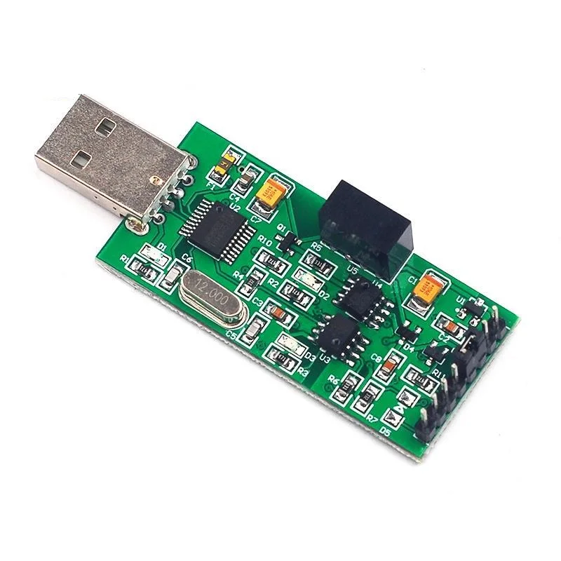 

3.3V 5V High-speed isolated USB to TTL serial port Power optocoupler isolation TTL output CH340 module