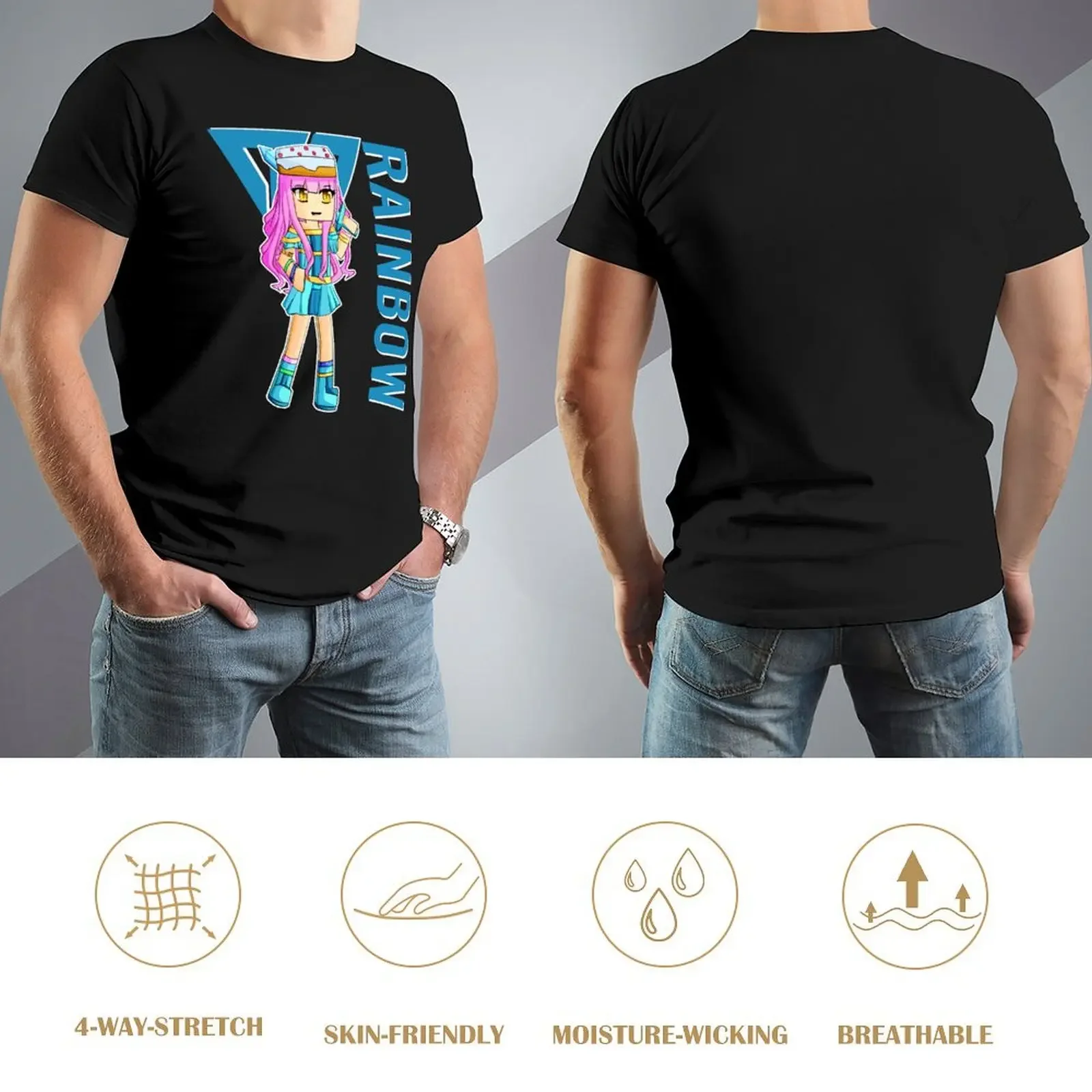 Радужный геймер Itsfunneh Funneh Krew фанатское искусство 2022 футболка топы эстетичная