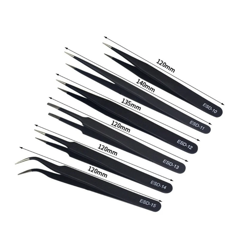 

Промышленные антистатические пинцеты для электроники, пайки, обслуживания, ручные инструменты