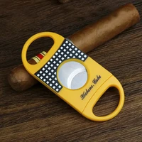 cohiba plastic v cut stainless steel blade cigar cutter sharp sigaar cutting tool cigars guillotine pocket cutter accessories
