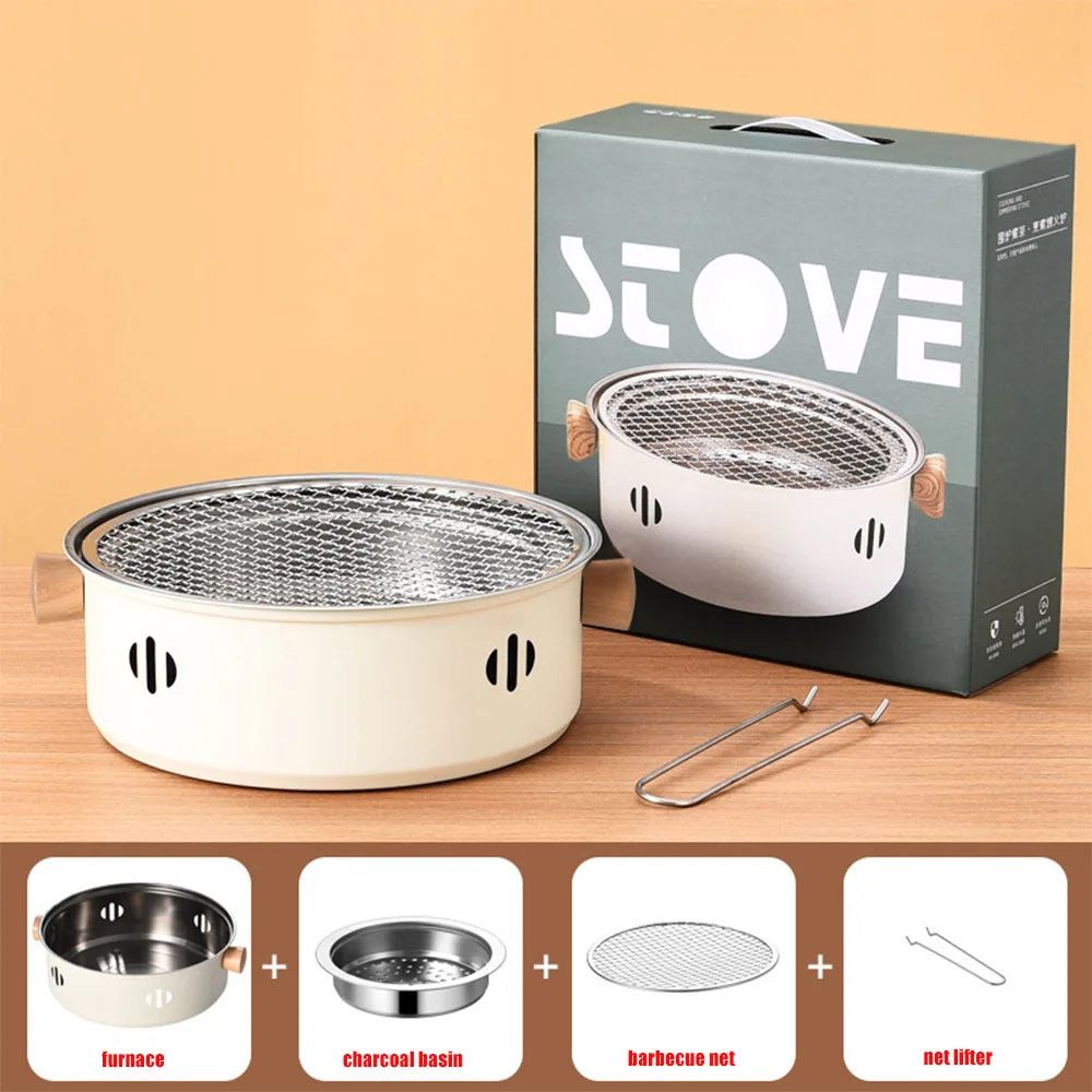Набор для духовки гриля угольной плиты разделенная плита барбекю из нержавеющей