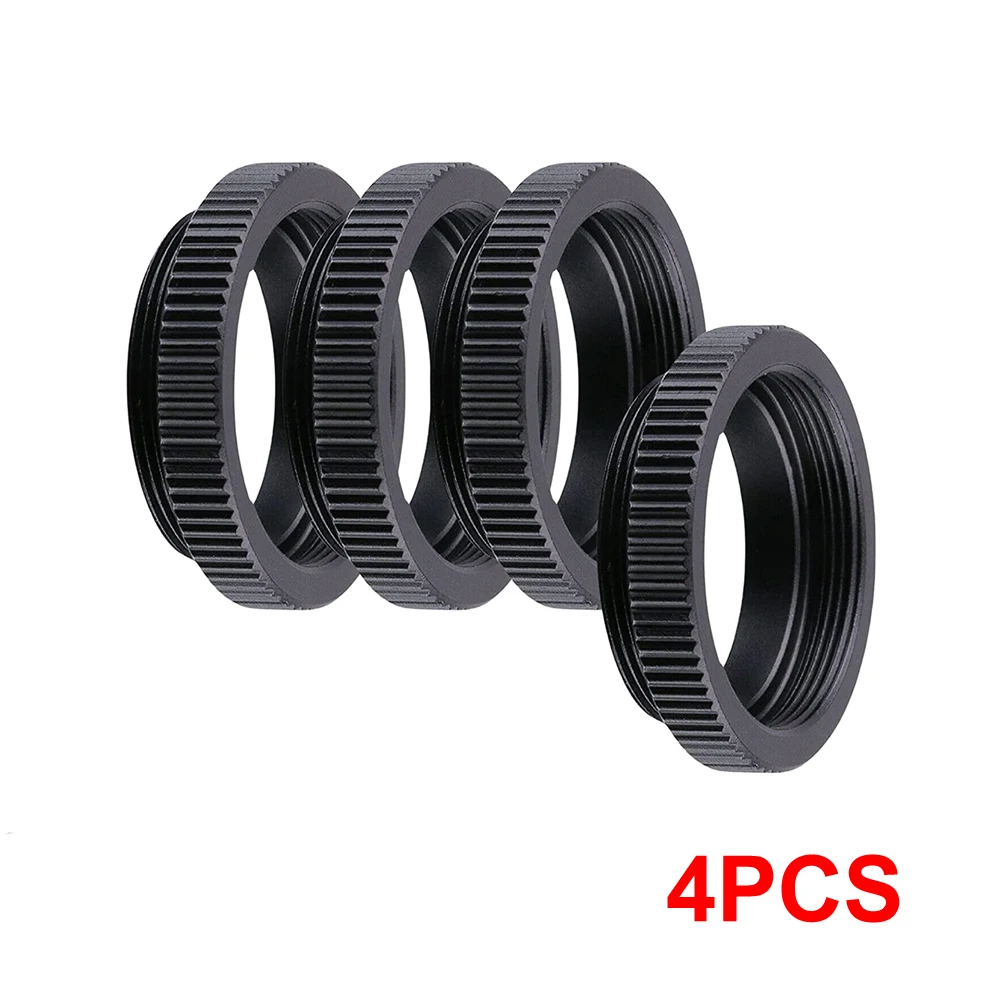 

C-MOUNT 5 мм удлинительный адаптер, черный металлический адаптер для крепления C-CS, разделительное кольцо для камеры видеонаблюдения, аксессуары для камеры микроскопа