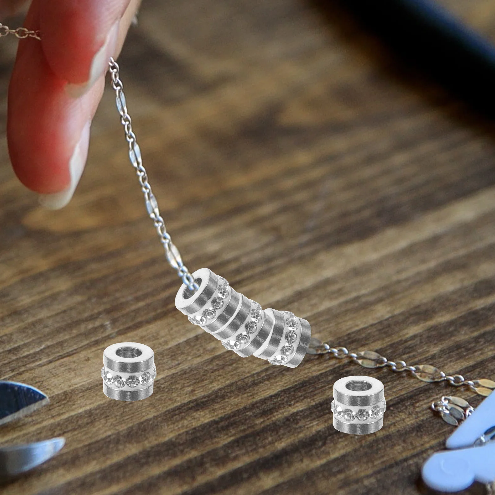 10 шт. маленькие бусины-разделители DIY ювелирные бусины шикарные изготовление