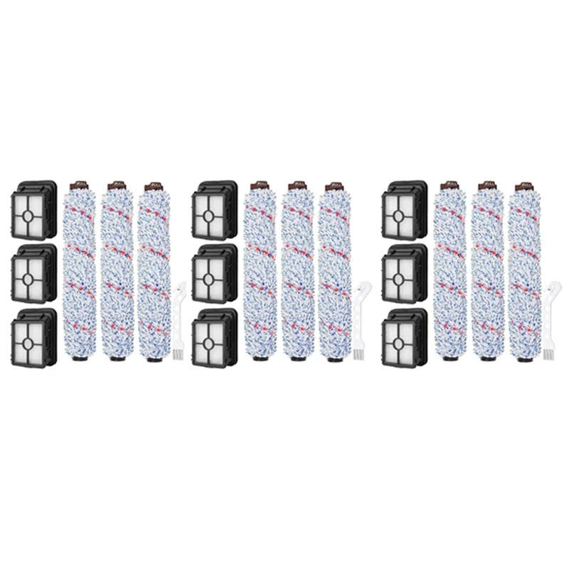 

3 комплекта запасных частей для Bissell Crosswave 1866 кисть для ковра/многоповерхностная кисть/вакуумные фильтры