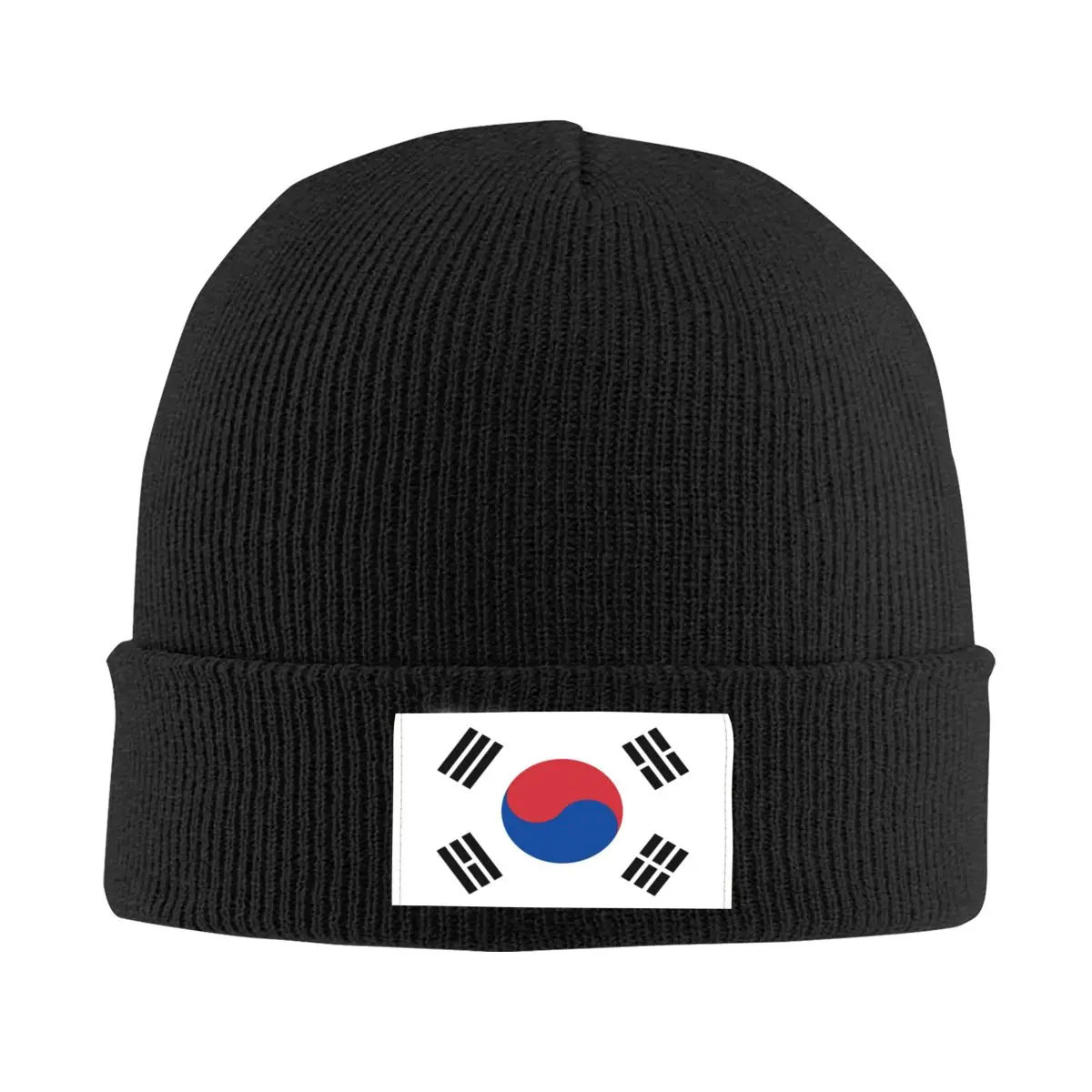 South Korea Flag Skullies Beanies Caps For Men Women Unisex Streetwear Winter Warm Knitted Hat Adult Bonnet Hats 1