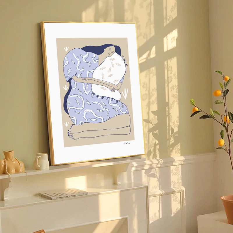 

Abstract Cartoon Daydream Garden Canvas Painting Modern Wall Art Minimalist Print Nordic Poster Picture Living Room Decoration