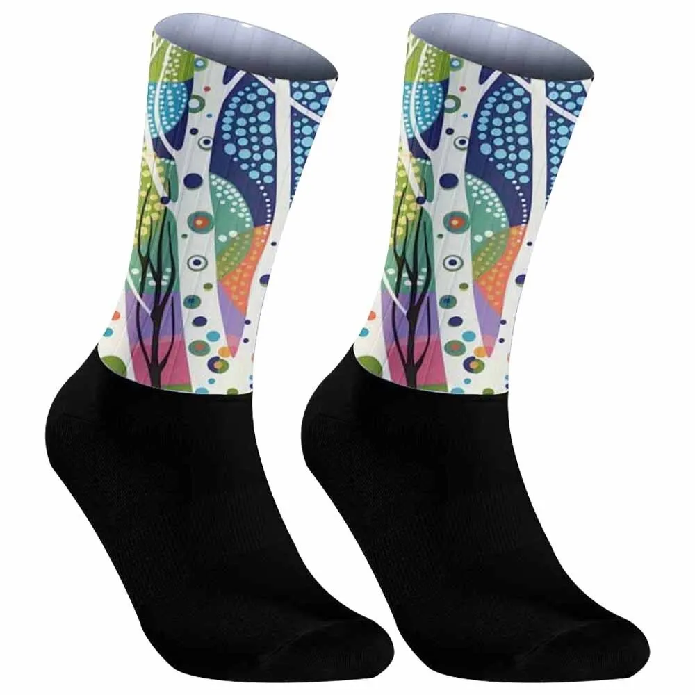 Нескользящие силиконовые профессиональные гоночные аэроспортивные носки