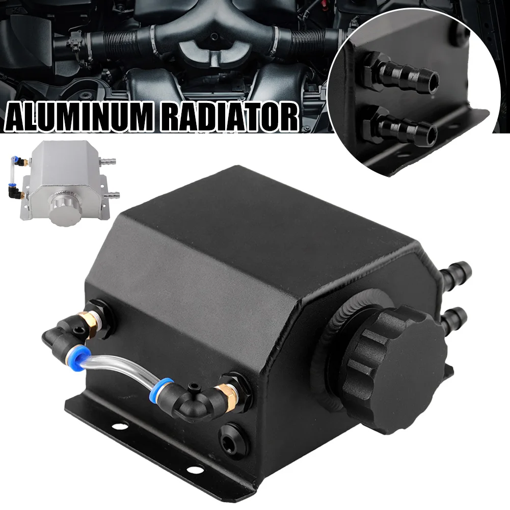 

Универсальный алюминиевый радиатор на 1 л, резервуар для перелива охлаждающей жидкости, резервуар для компенсации, резервуар для воды и топ...