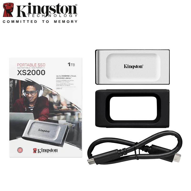 

SSD-накопитель Kingston 1 ТБ Type-C USB 500 PSSD оригинальный XS2000 мобильный твердотельный накопитель 2000 Гб 1 ТБ 2 ТБ 4 ТБ до Мб/с SSD Kingston жесткий диск