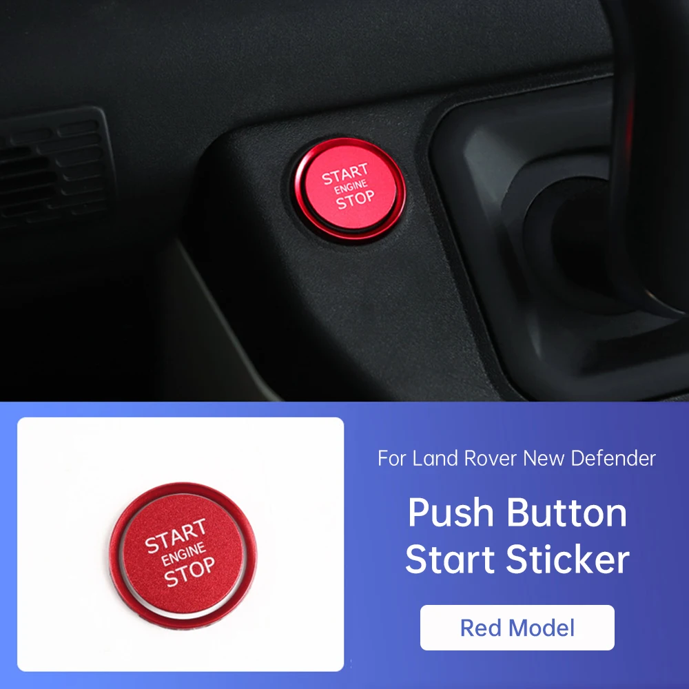 

Для Land Rover New Defender 90 110 2020-2025 Автомобильная кнопка запуска, наклейка на кнопку зажигания, модификация кнопки зажигания, наклейка