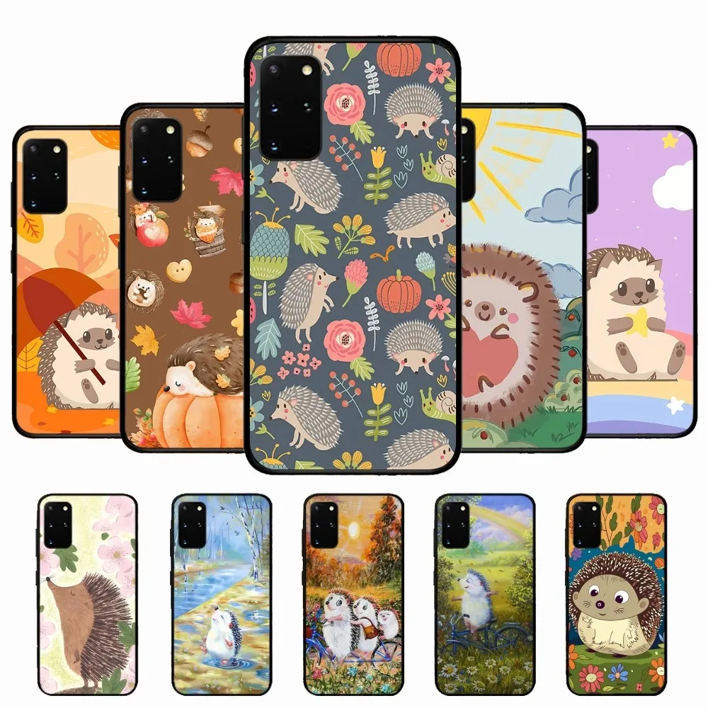 

Cute Hedgehog Phone Case For Samsung S 9 10 20 21 22 23 30 23plus Lite Ultra FE S10lite Fundas