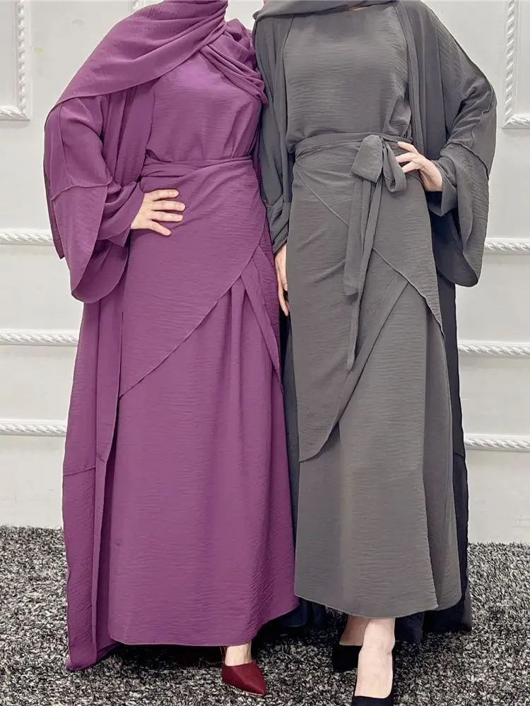 

Abaya для женщин мусульманские комплекты Khimar и Abaya Дубай оригинальные индивидуальные платья Abaya s мусульманские женские новые платья Abbayas