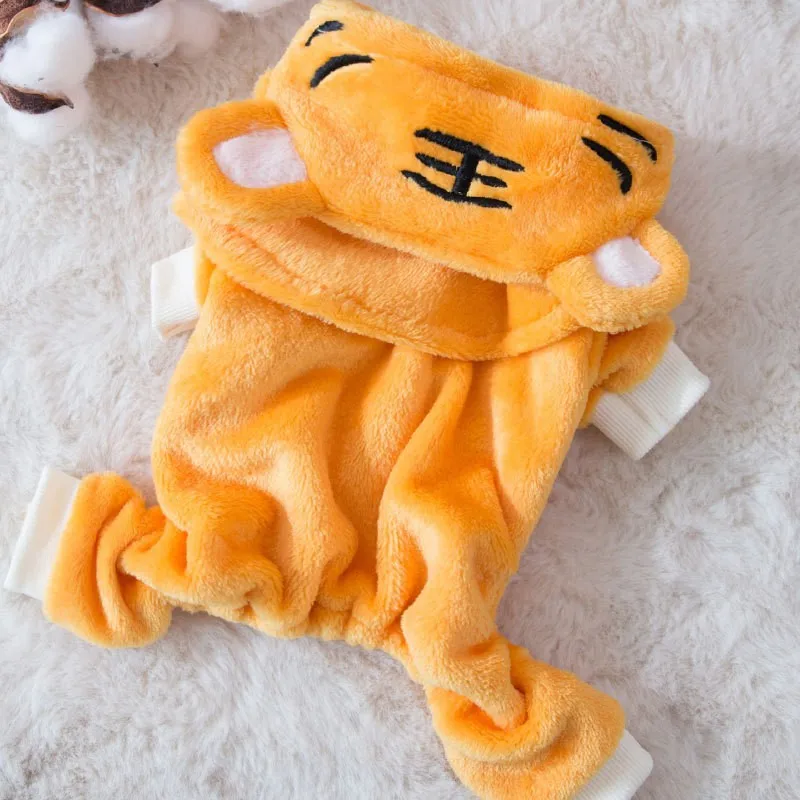 Осенне-зимний фланелевый костюм для домашнего питомца в форме фланелевой