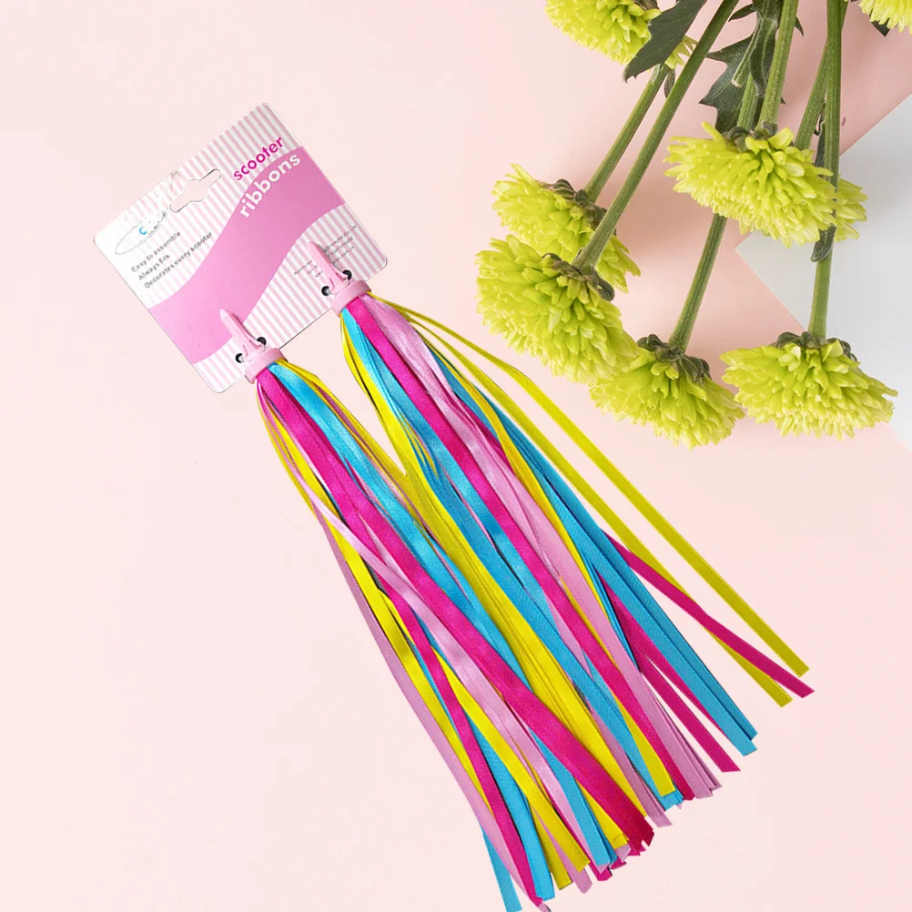 

Bike Streamers Handlebar Tassels Kids Streamer Scooter Ribbon Girls Grip Tassel Grips Bowknot Handles Polyester Decoration