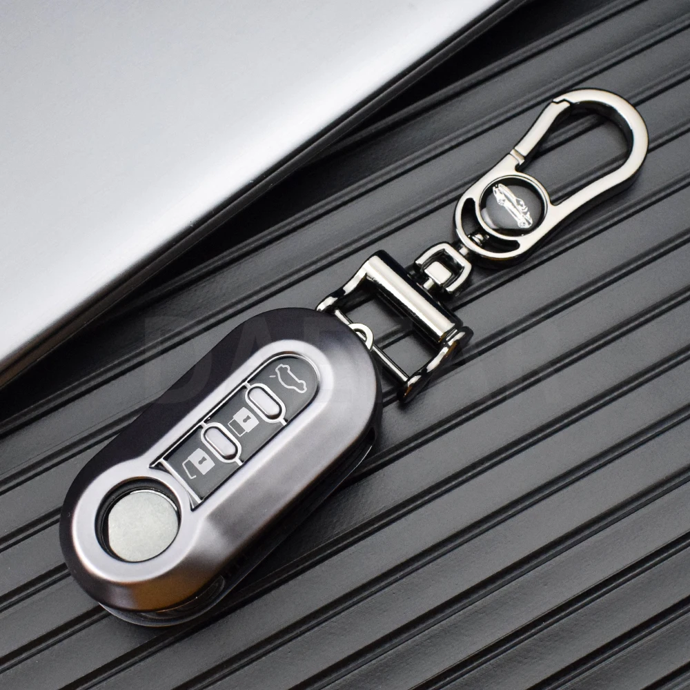 Чехол-книжка из ТПУ с 3 кнопками для ключей от Fiat 500 Ducato Panda Punto