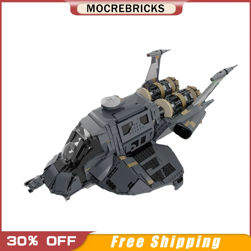 

MOC-15849 Galactica UCS Colonial Raptor Building Blocks Kit For Battlestar- Space Spaceship Brick Model DIY Kids Toys Gift