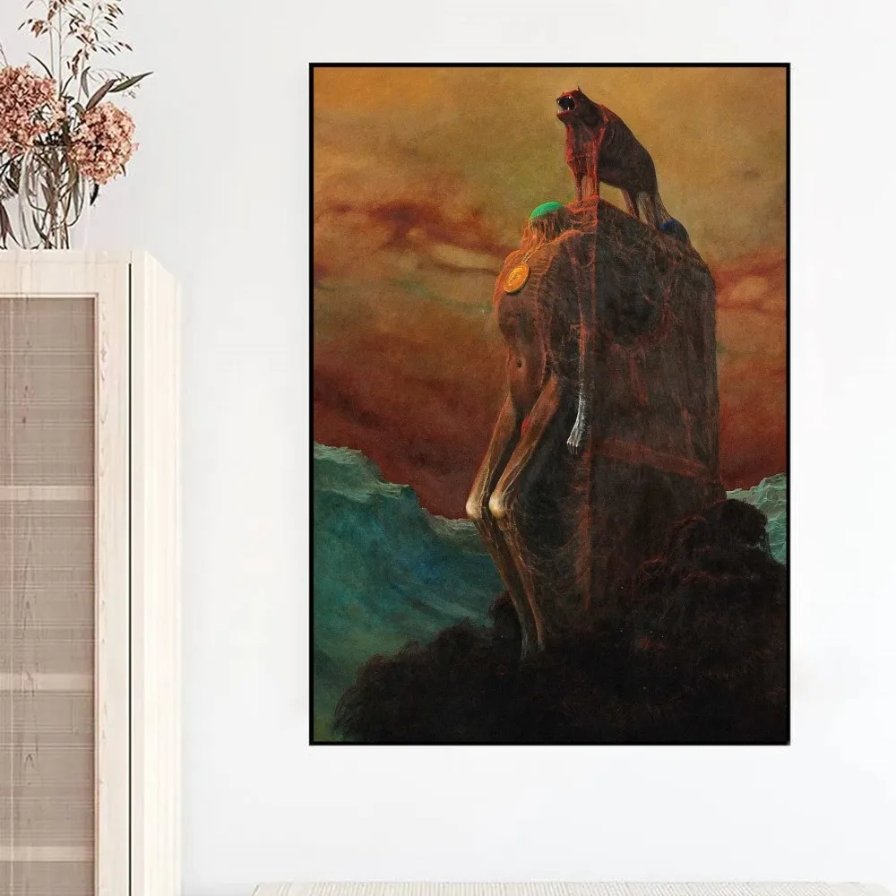 Художественный Постер Zdzislaw Beksinski Необычная Наклейка На Стену Винтажная