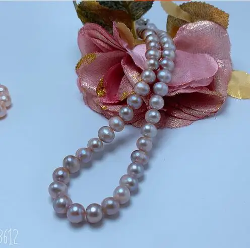 

Natural 8-9-10mm Pearl Jewelry Necklace 925 silver