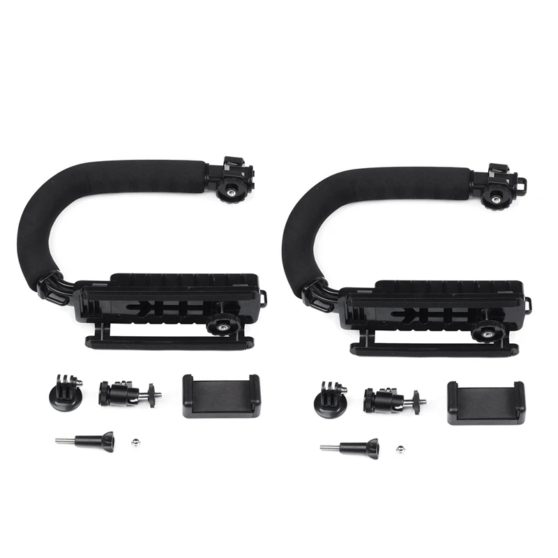 2X Монопод типа C ручной стабилизатор для камеры держатель вспышки кронштейн