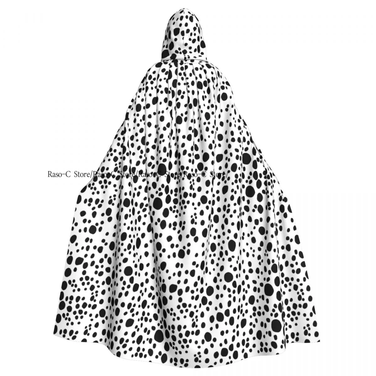 Накидка с капюшоном брикет абстрактный далматинский узор накидка вампира ведьма