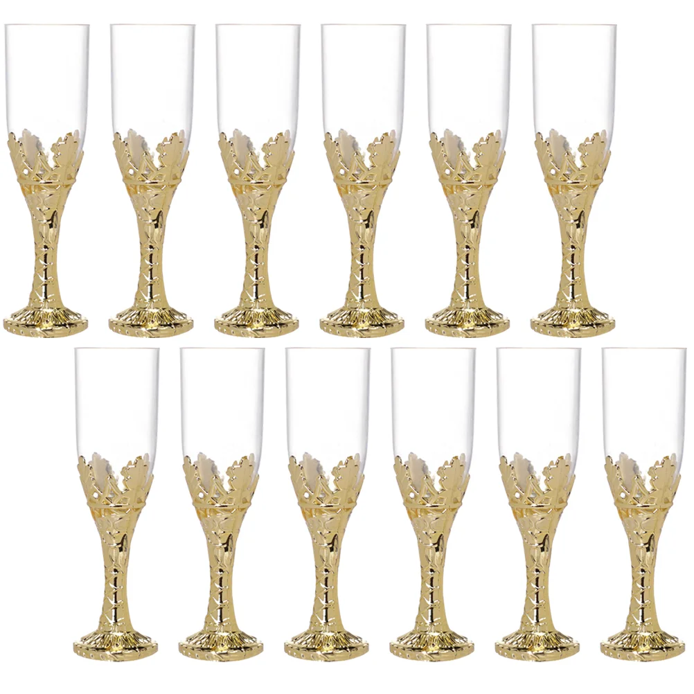 

Champagne Glasses Wedding Goblet Stemmed Toasting Beverage Candy Shower Cups Box Flutes Party Boxes Cup Plastic Centerpiece Tea