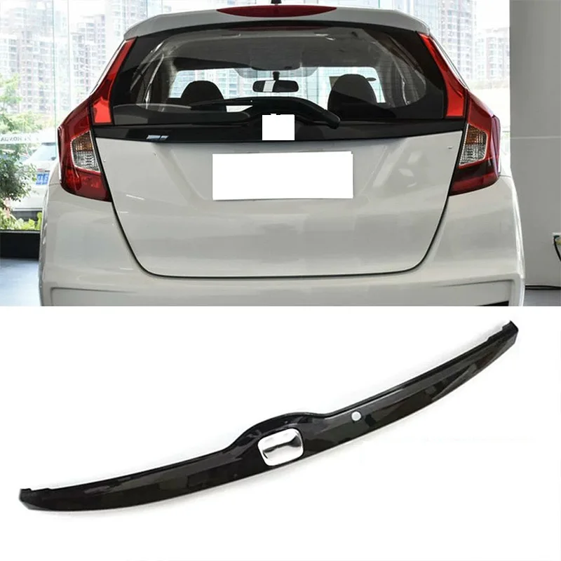 Накладка на крышку багажника (хромированная, черная) для Honda Fit Jazz GK5 2014-2018 гг. (art.: 3920da577d0d8) - 3920da577d0d8