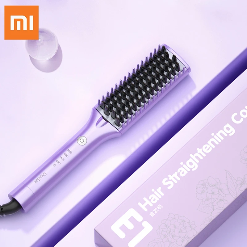 

YOUPIN Mijia Showsee Electric Hair Brushes Negative Ion Brush Straightening Comb Fast Hair Straightener Straight Styling Tool